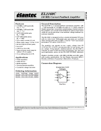 Datasheet EL2160CN производства Elantec